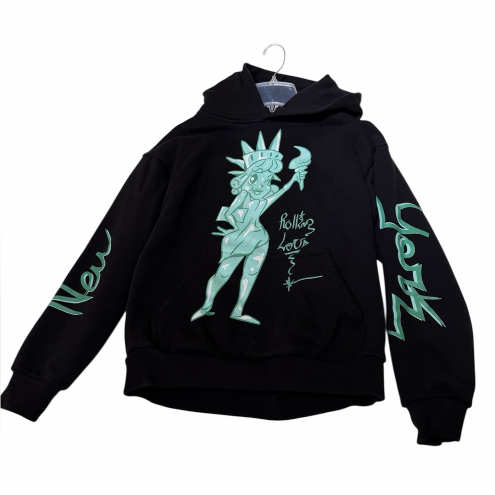 Rolling Loud New York NYC Statue Of Liberty Hoodie unisex L festival souvenir